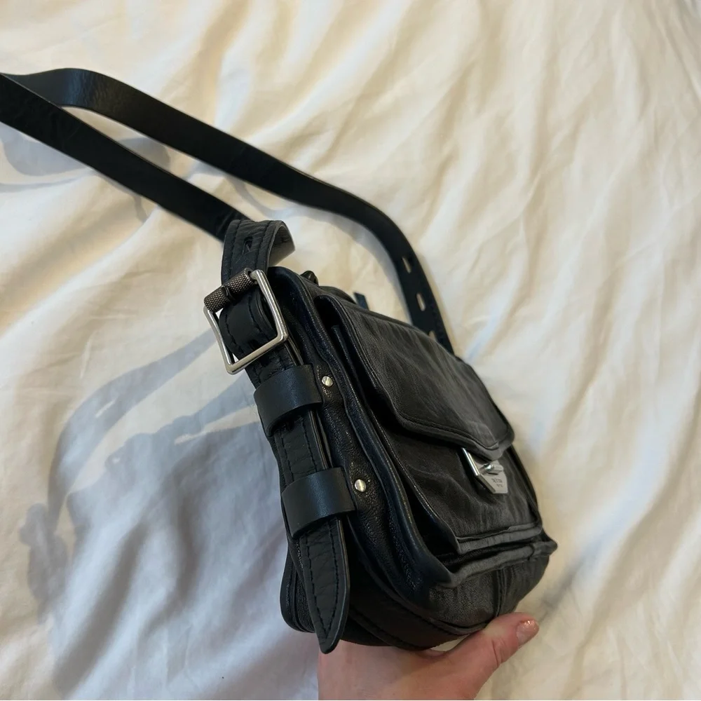 rag & bone Black Leather Field Bag - Picture 7 of 12